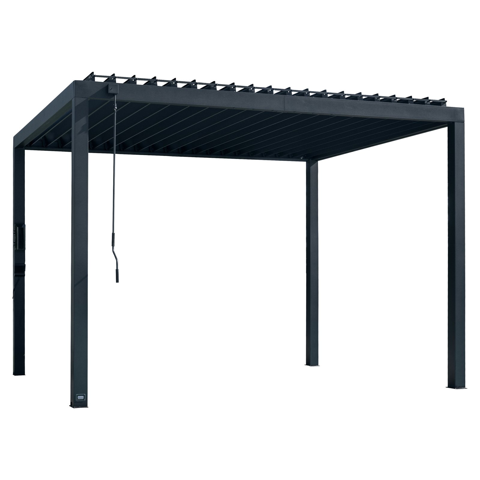 12×10 Sarasota Steel Louvered Pergola – Adjustable Modern Outdoor Shade Structure